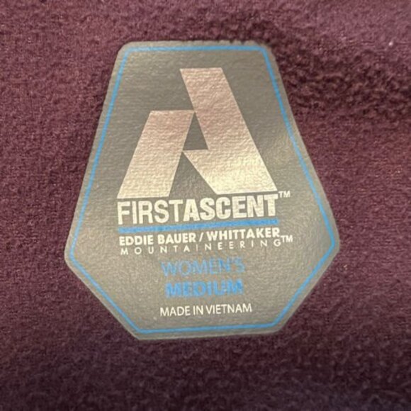 Eddie Bauer First Ascent Womens Purple Outdoor Hiking Fleece Sweater Sz M - Picture 6 of 11